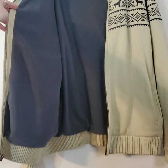 Southern Proper Farm Fairisle Full Zip Lined Sweater Jacket Size XL Preppy Mens - Picture 11 of 15